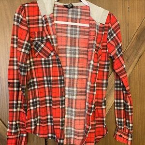 Rue 21 woman’s hooded flannel